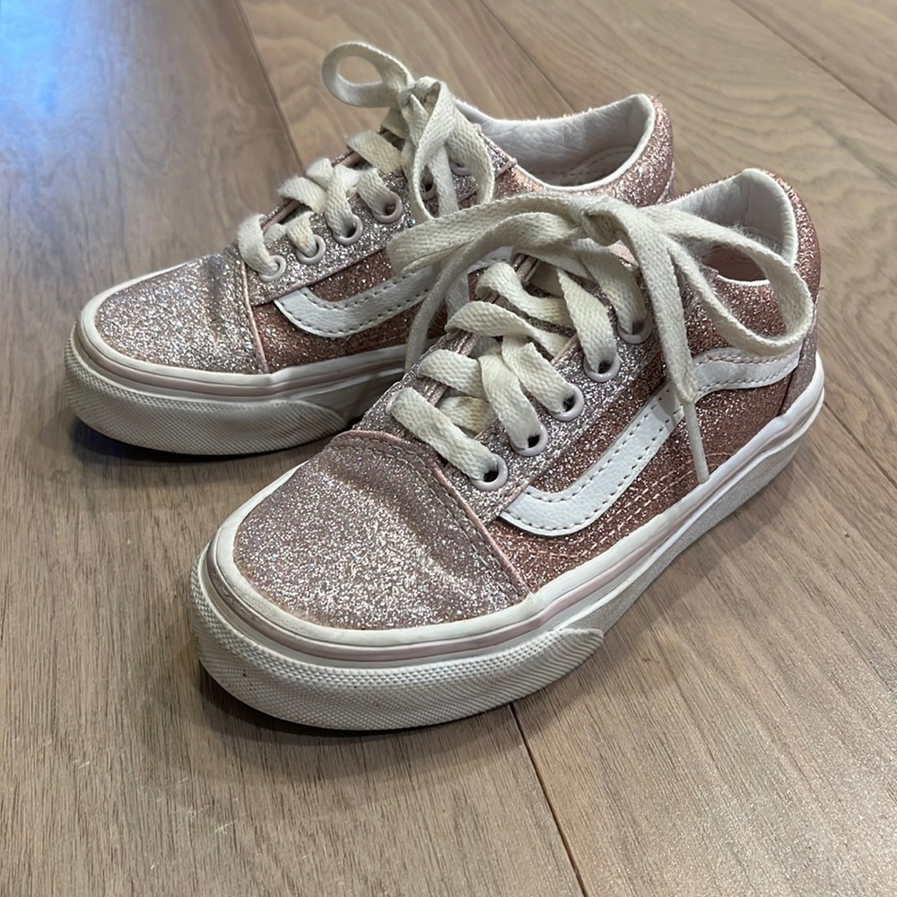 Little Girls Size 11 Glitter Vans